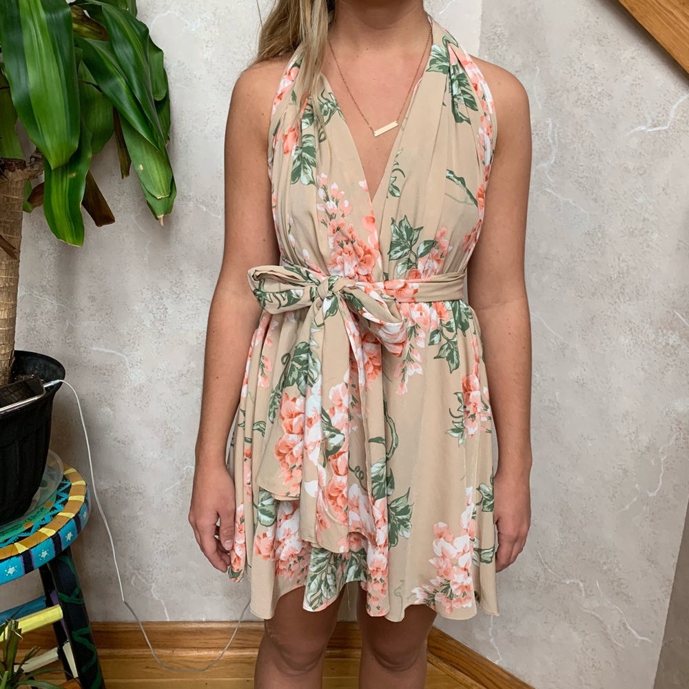 Multi wear floral dress